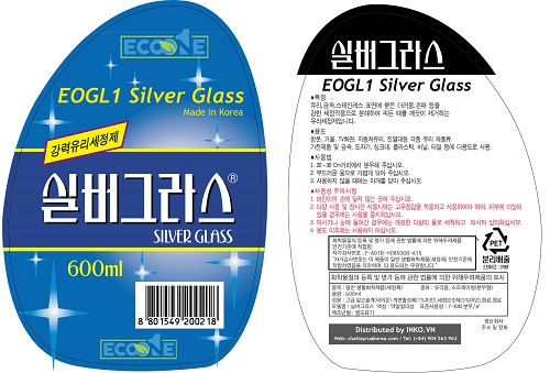 Hóa chất vệ sinh bề mặt thủy tinh EOGL1 Silver Glass